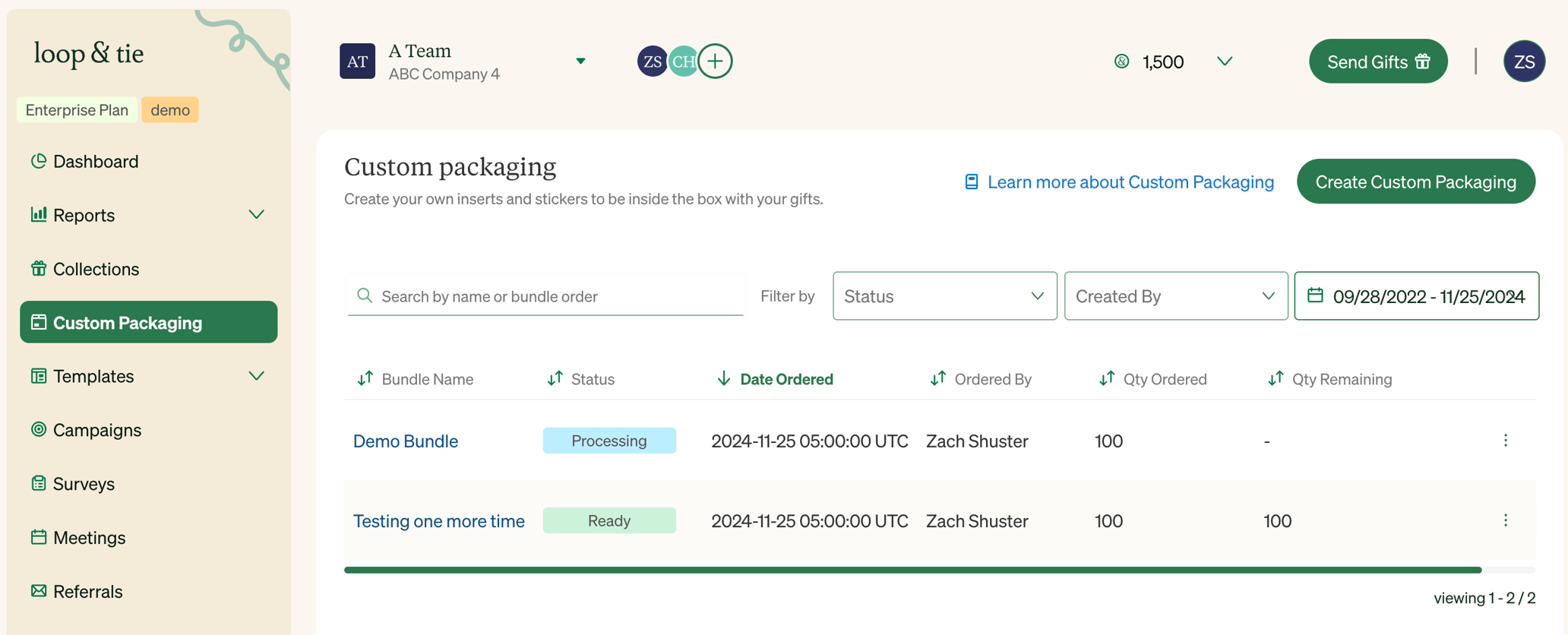 How To Send Packaging How do I send gifts with custom packaging?